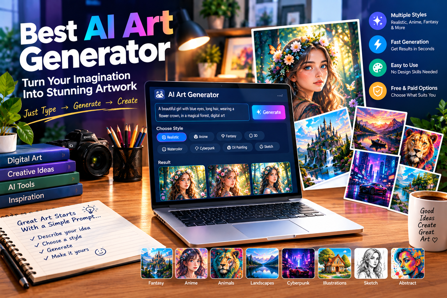 Best AI Art Generator in 2026: Create AI Artwork With Ease