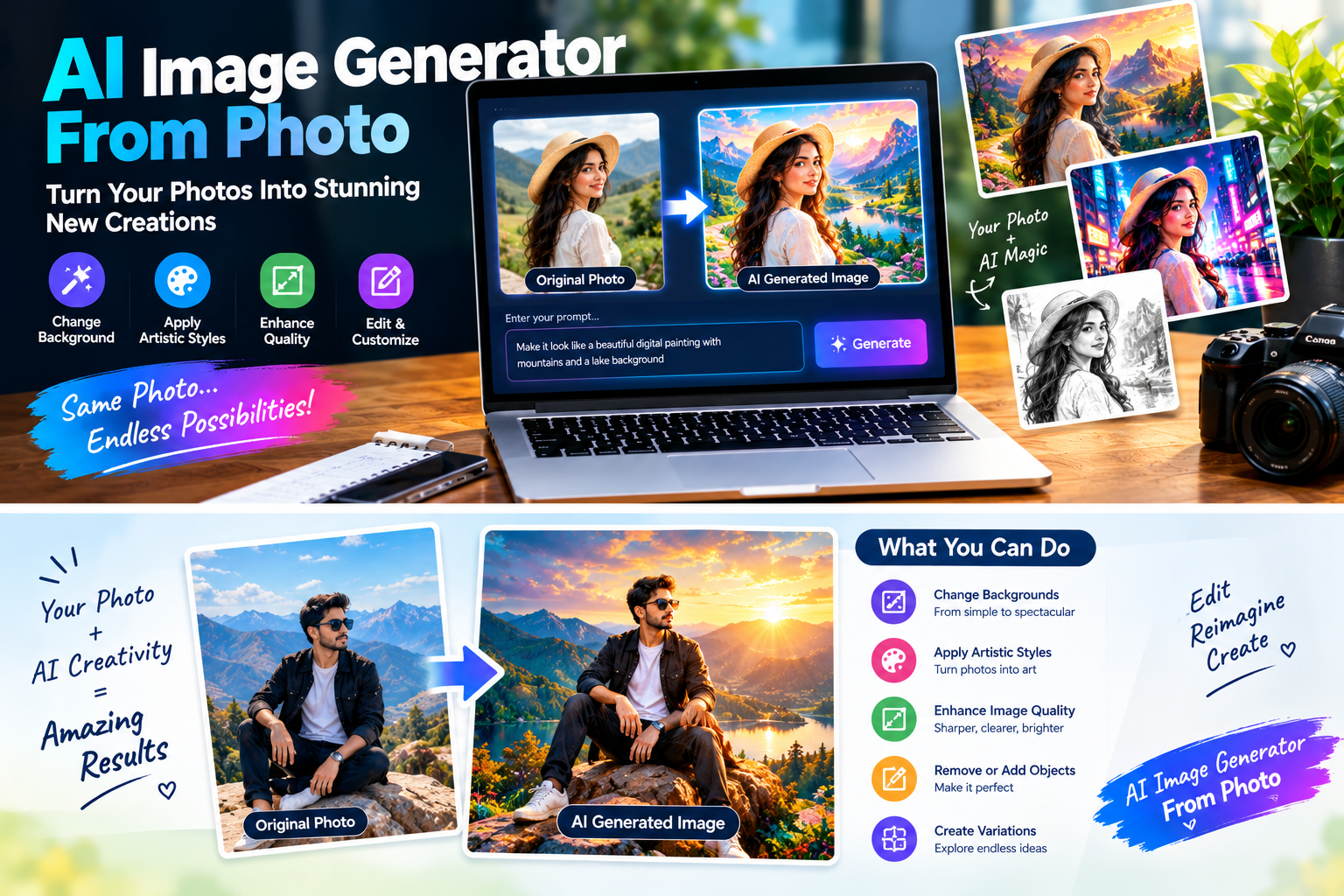 AI Image Generator From Photo: Transform Your Photos With AI
