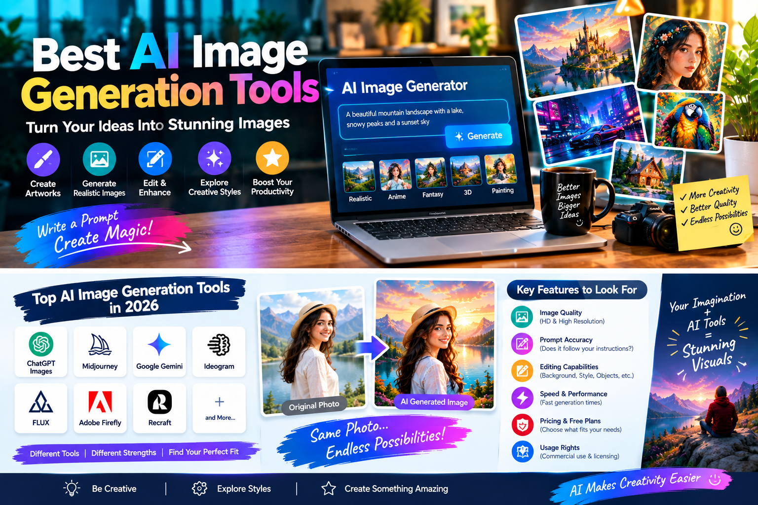 Best AI Image Generation Tools in 2026: Top Tools for Images