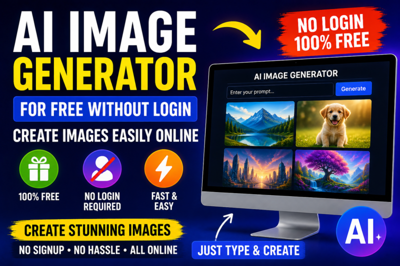 AI Image Generator for Free Without Login: Create Images Easily Online
